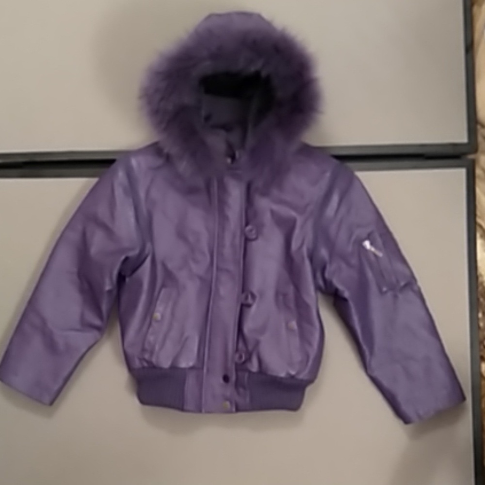 Pelle Moda Kids 4 in 1 Leather Bomber Jacket